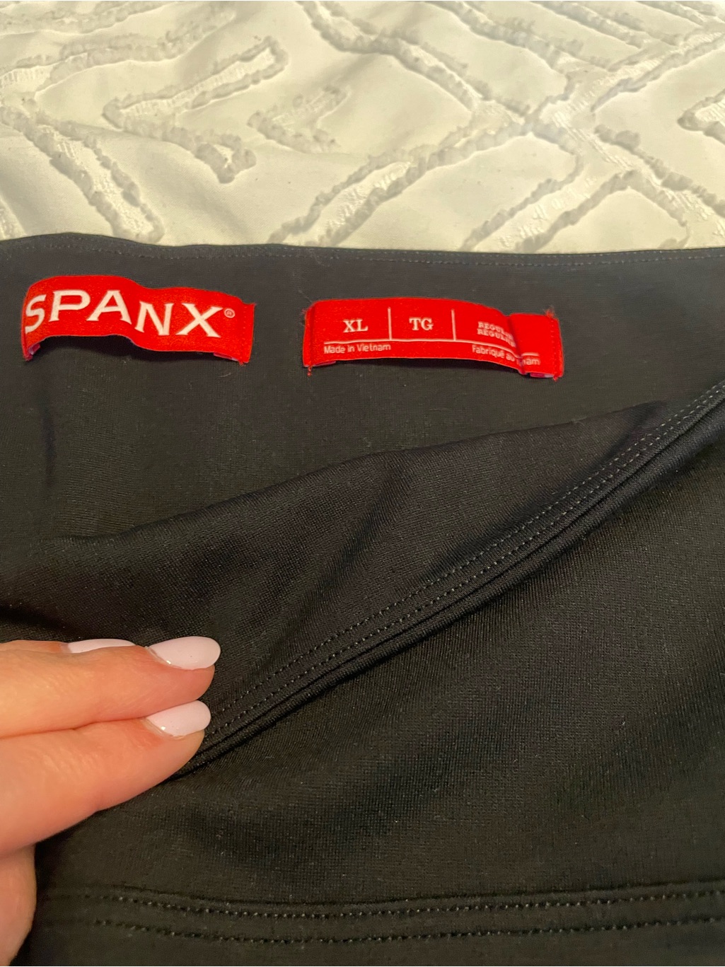 Spanx Black And Red Retail Tag  Branded Hang Tag